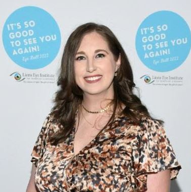 Ashley Moore representing LifeLink at the annual Eye Ball