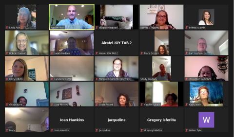Screenshot of Zoom meeting